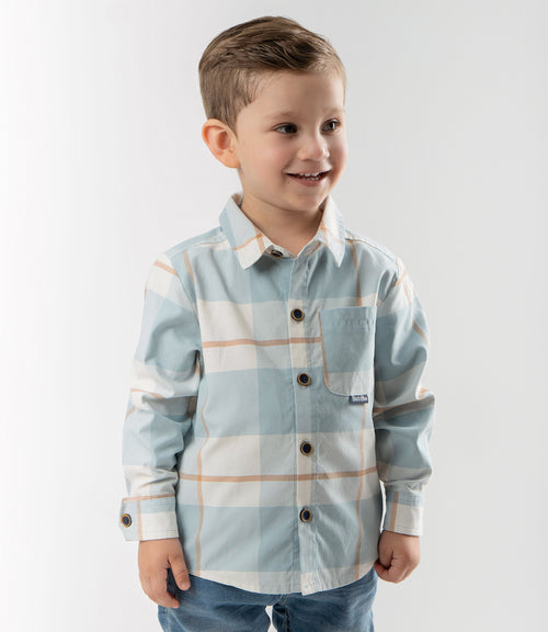 Camisa bebé niño cuadrillé