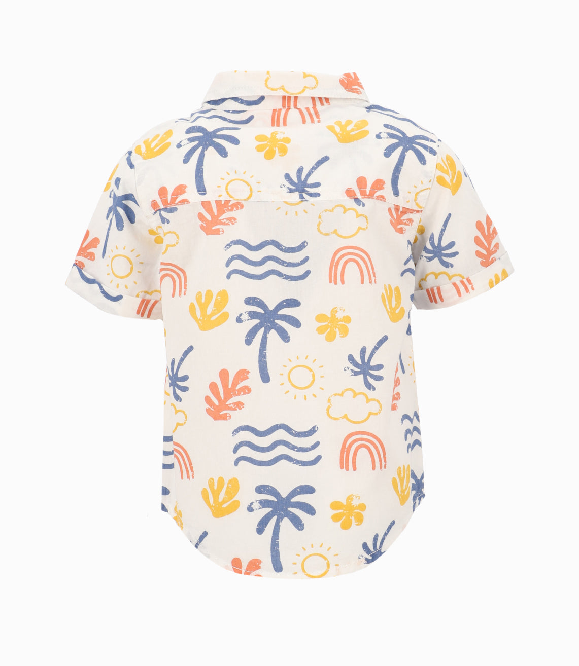 Camisa Bebé Con Palmeras Y Hojas 3 meses / Crudo