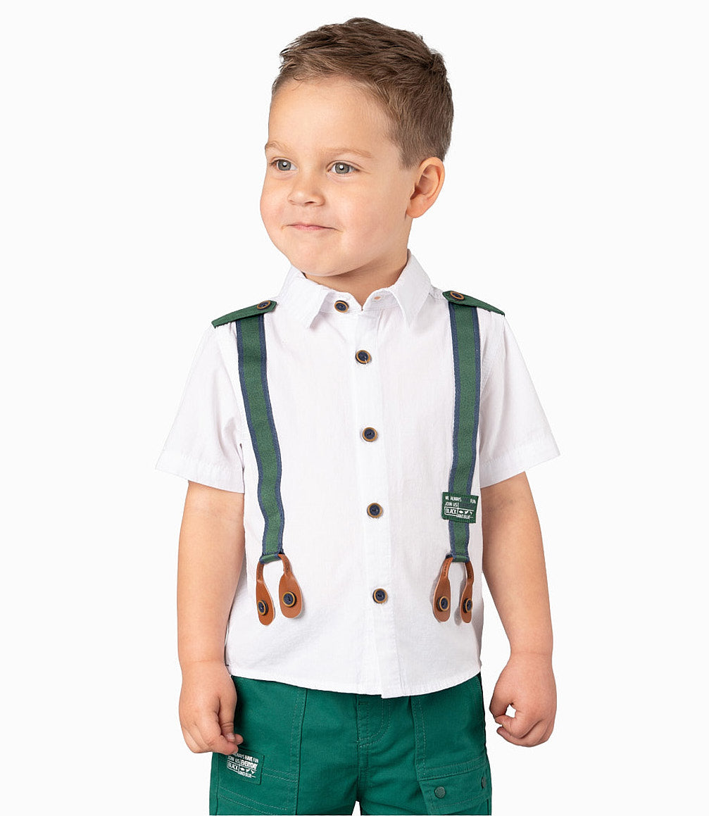 Camisa Bebé Con Suspensores