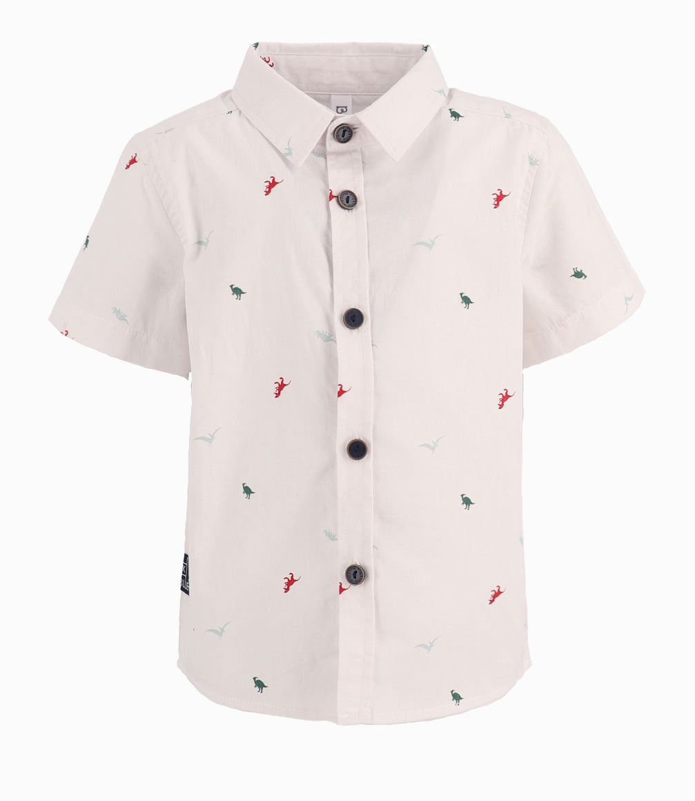 Camisa Bebé Con Dinosaurios 3 meses / Blanco