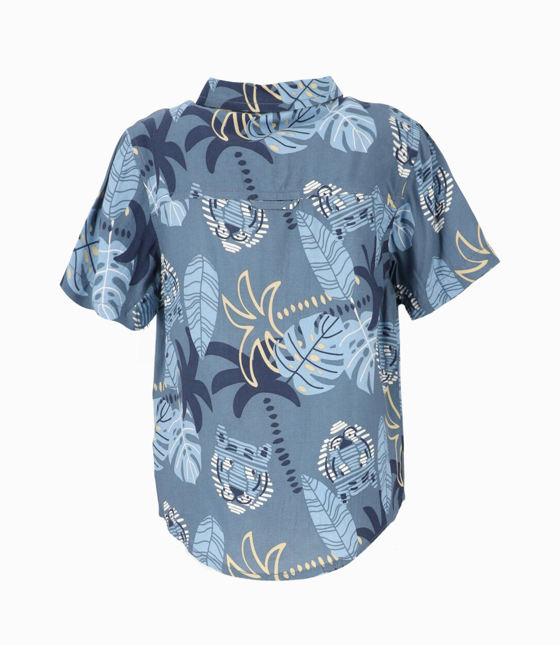 Camisa bebé palmeras 3 meses / Azul