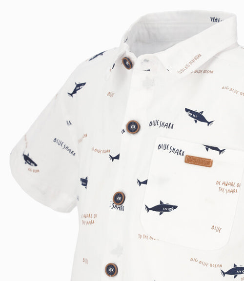 Camisa bebé con tiburones