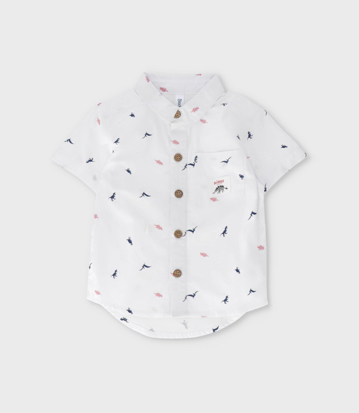 Camisa bebé niño con dinosaurios 3 meses / Blanco