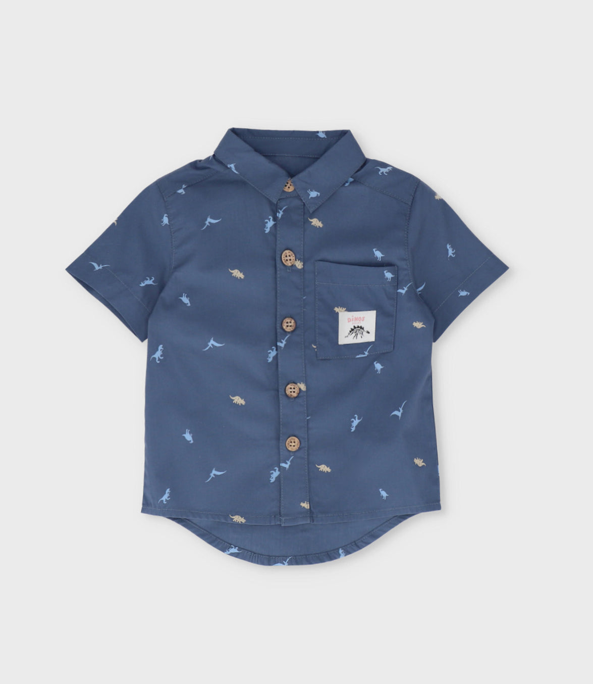 Camisa bebé niño con dinosaurios 3 meses / Azul
