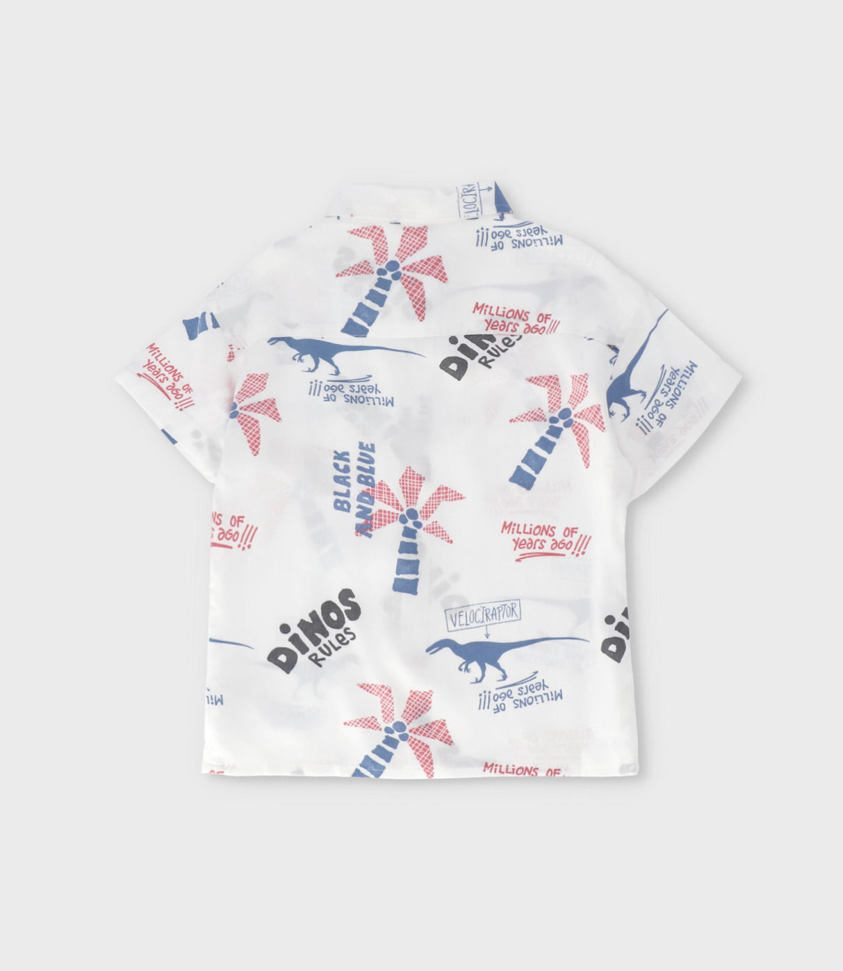 Camisa bebé niño dinos 3 meses / Blanco