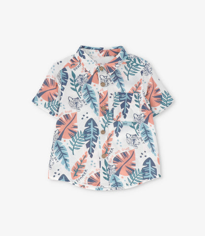 Camisa bebé niño con hojas