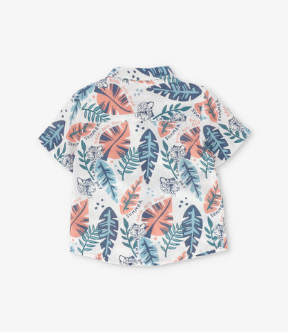 Camisa bebé niño con hojas