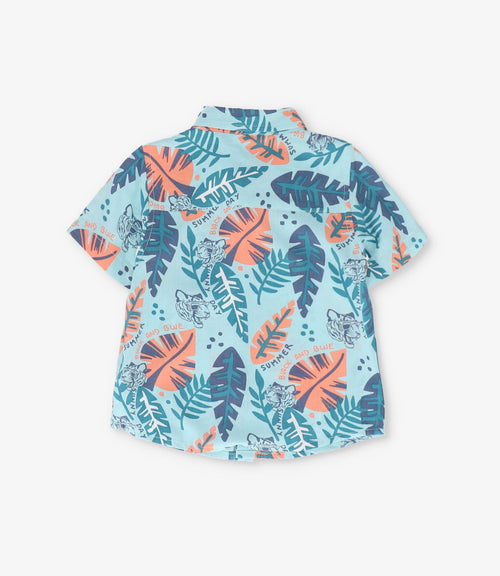 Camisa bebé niño con hojas 3 meses / Menta