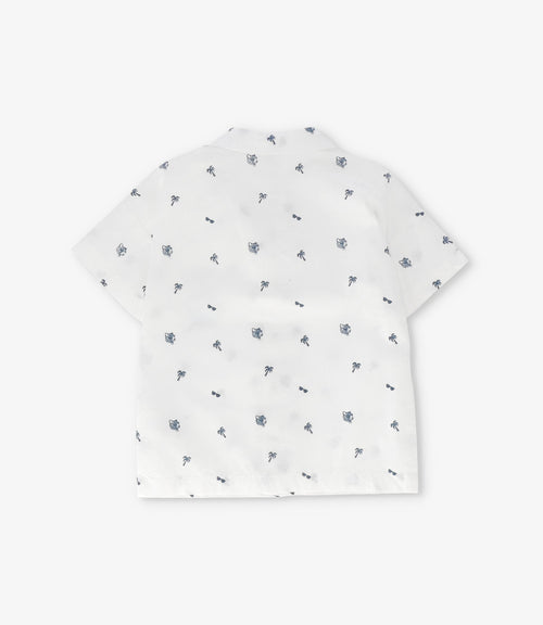 Camisa bebé niño con diseño 3 meses / Crudo
