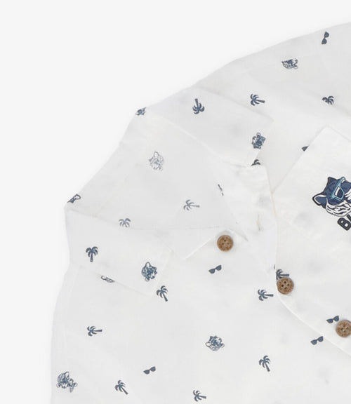 Camisa bebé niño con diseño 3 meses / Crudo