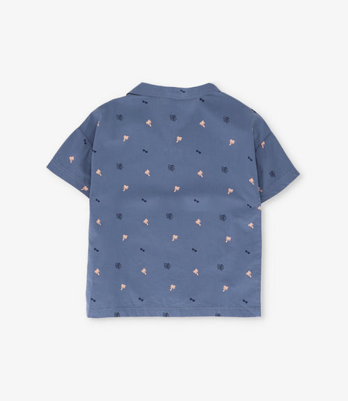 Camisa bebé niño con diseño 3 meses / Azul