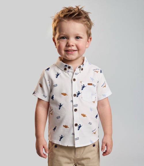 Camisa bebé niño con diseño 3 meses / Blanco