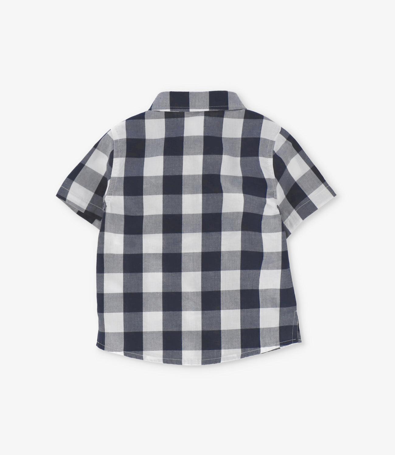 Camisa bebé niño con cuadros 3 meses / Azul Marino