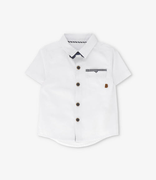 Camisa bebé niño con humita 3 meses / Blanco