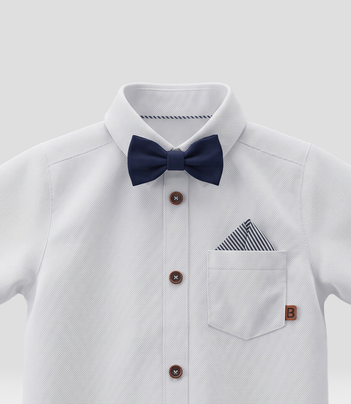 Camisa bebé con humita 3 meses / Blanco