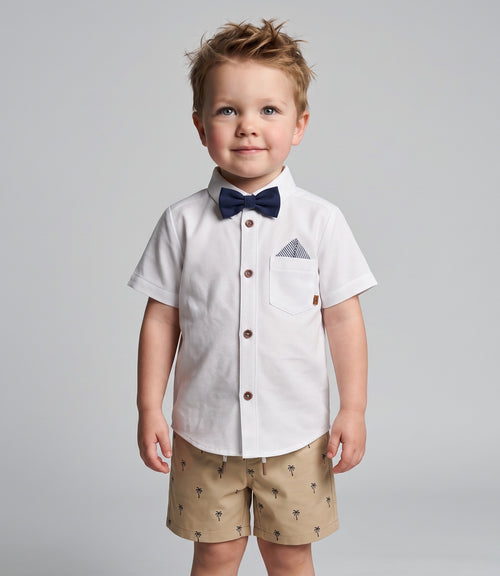 Camisa bebé con humita 3 meses / Blanco