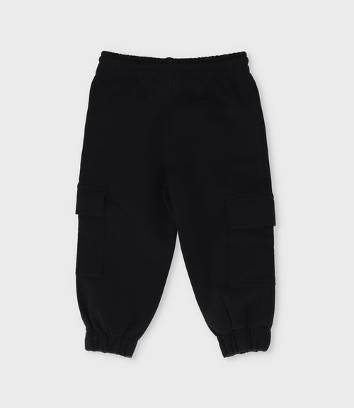 Pantalón de buzo bebé niño jogger 3 meses / Negro
