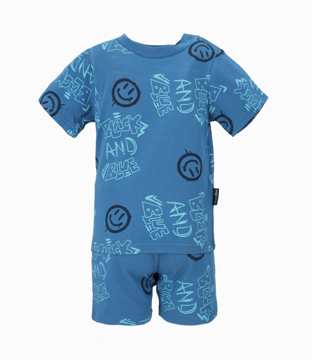 Pijama bebé estampado 3 meses / Azul Marino