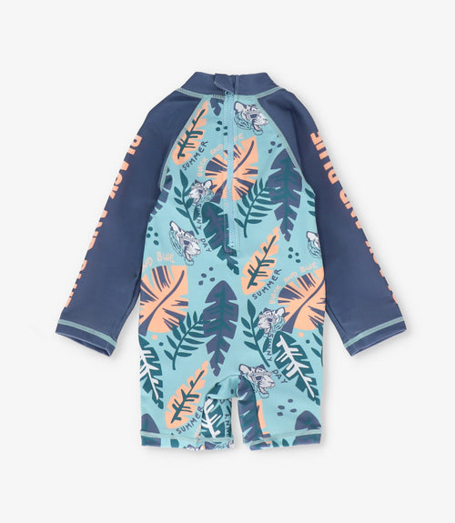 Traje de baño bebé niño enterito 3 meses / Menta