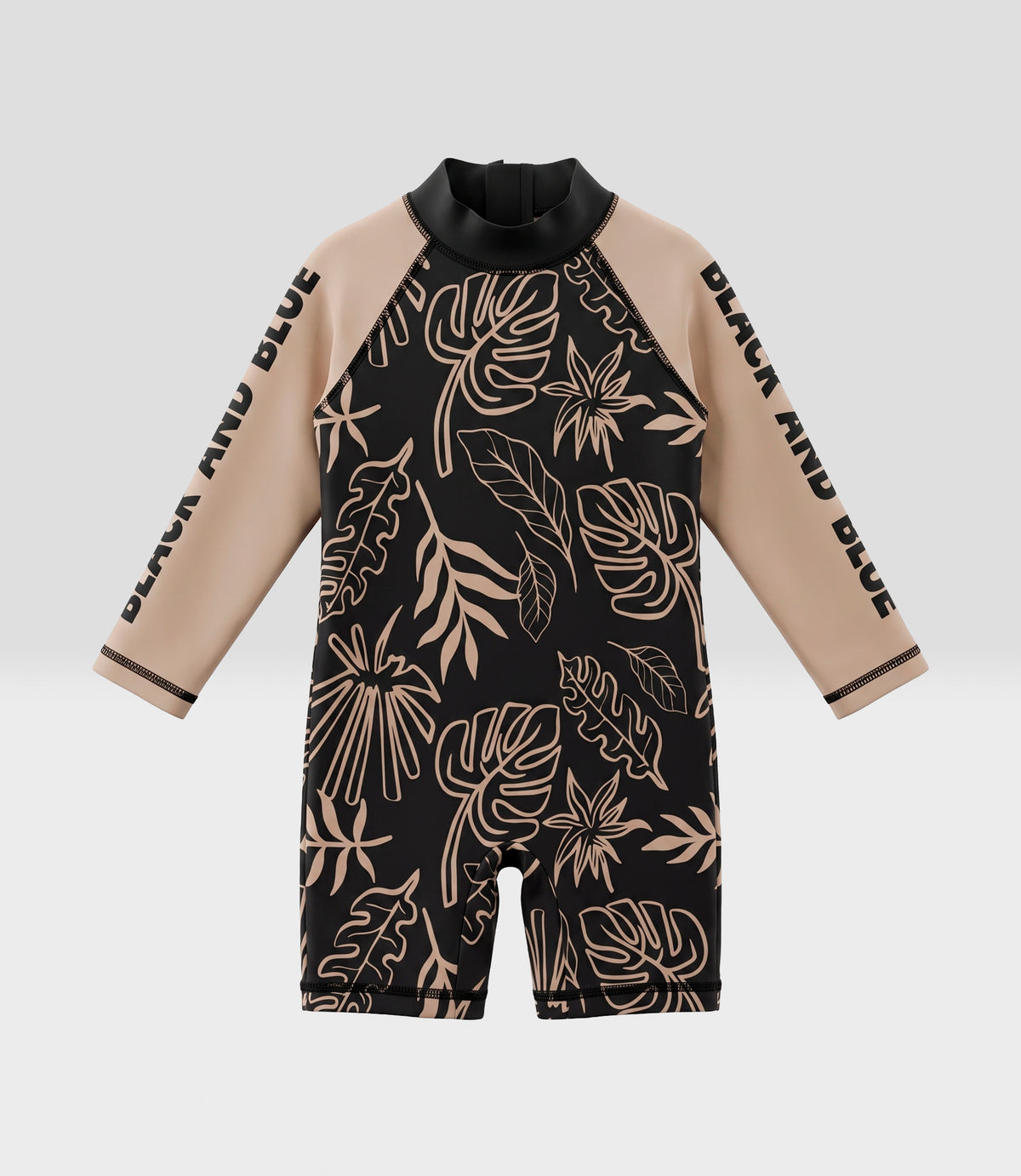 Traje de baño bebé niño enterito 6 meses / Negro