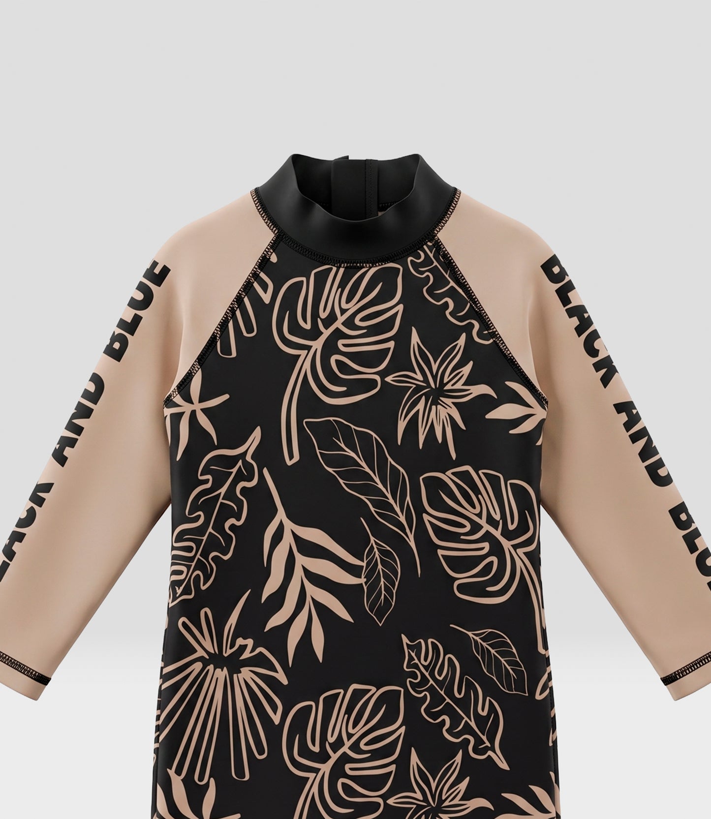 Traje de baño bebé niño enterito 6 meses / Negro