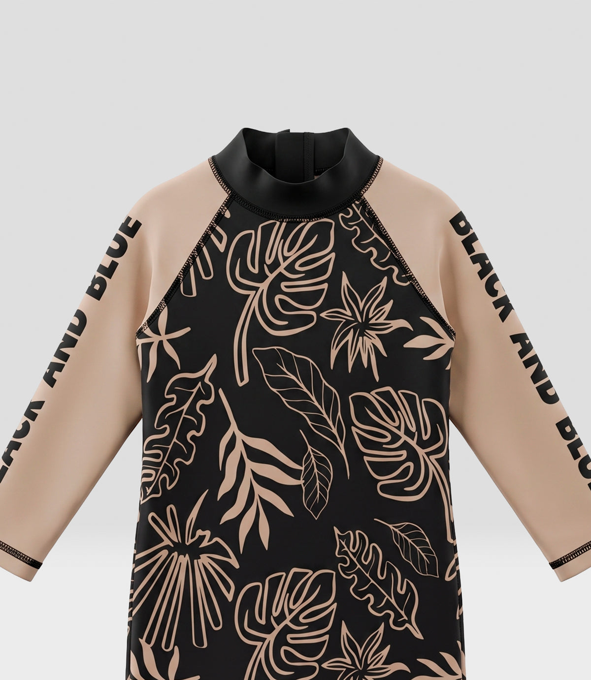 Traje de baño bebé niño enterito 6 meses / Negro