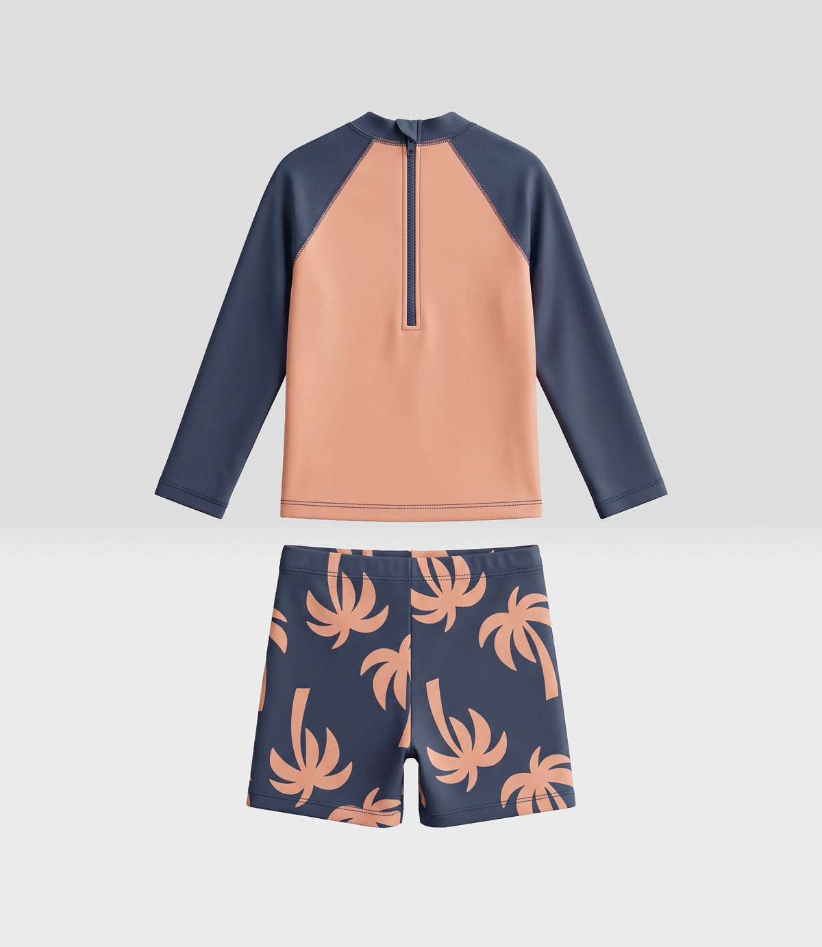 Traje de baño bebé niño conjunto 6 meses / Naranjo