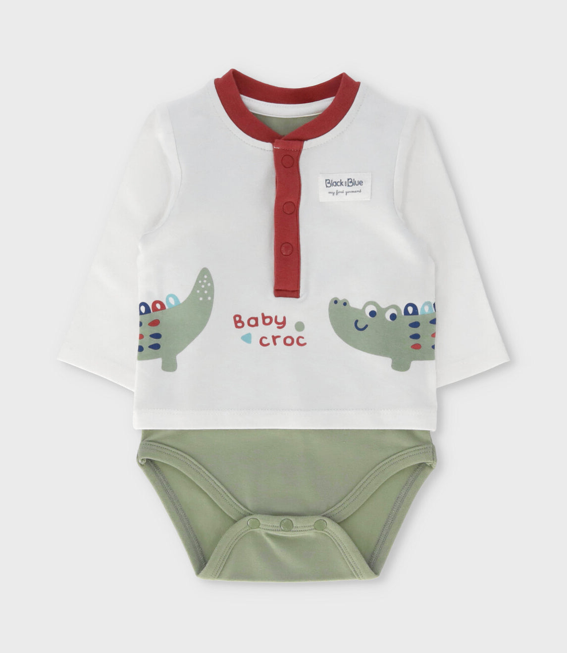 Body recién nacido con polera 0 meses / Blanco