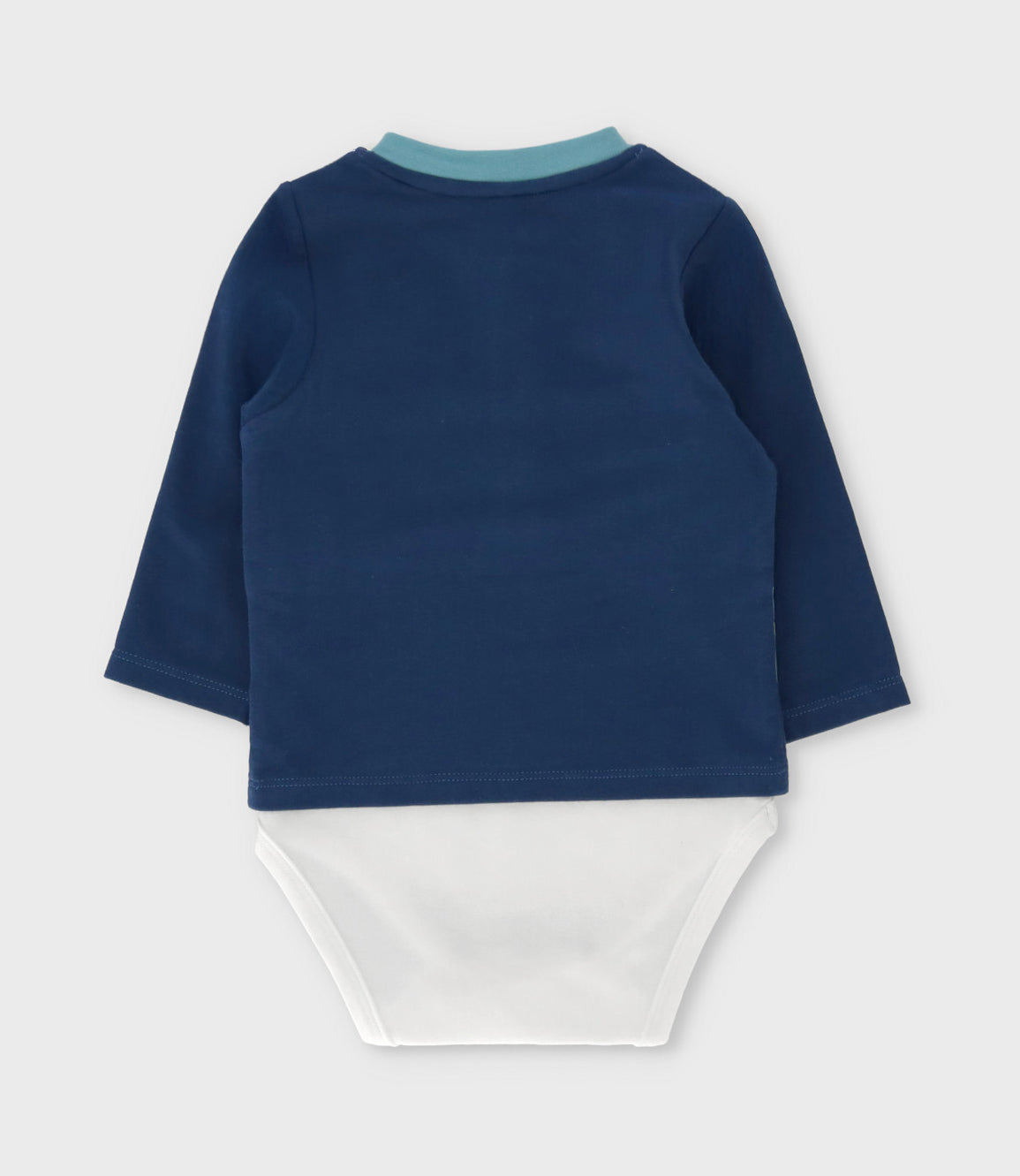 Body recién nacido con polera 0 meses / Azul Marino