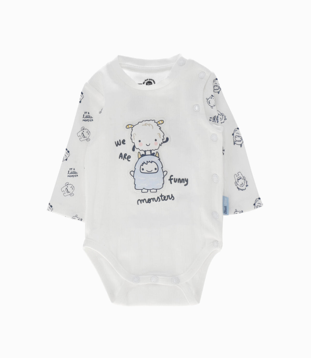 Body Recién Nacido Acanalado 0 meses / Blanco