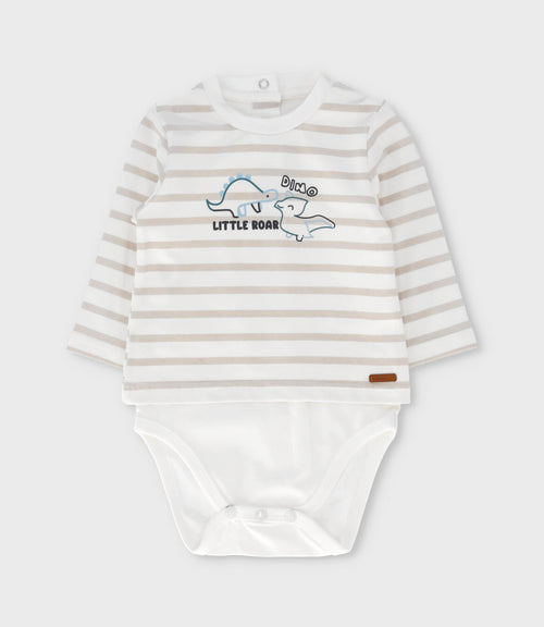 Body recién nacido con polera 0 meses / Blanco