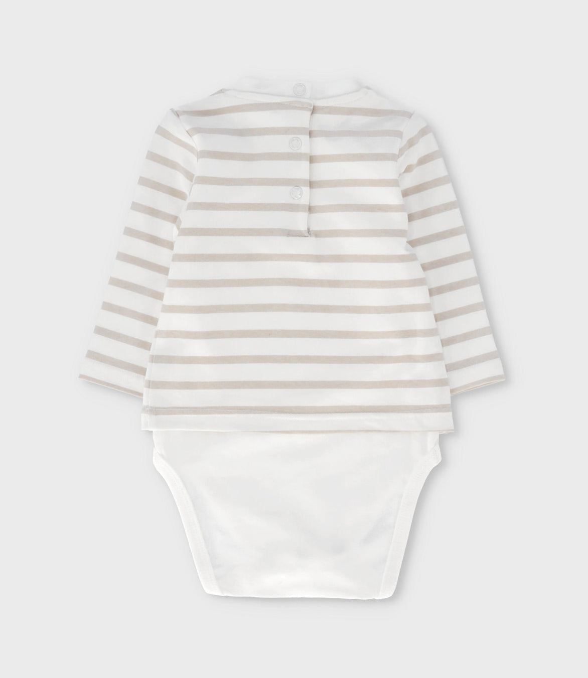 Body recién nacido con polera 0 meses / Blanco