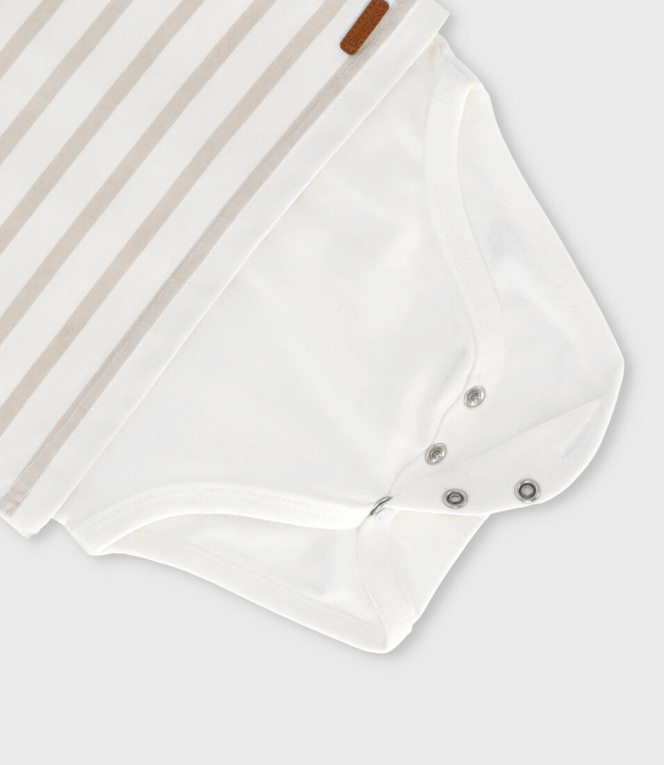 Body recién nacido con polera 0 meses / Blanco