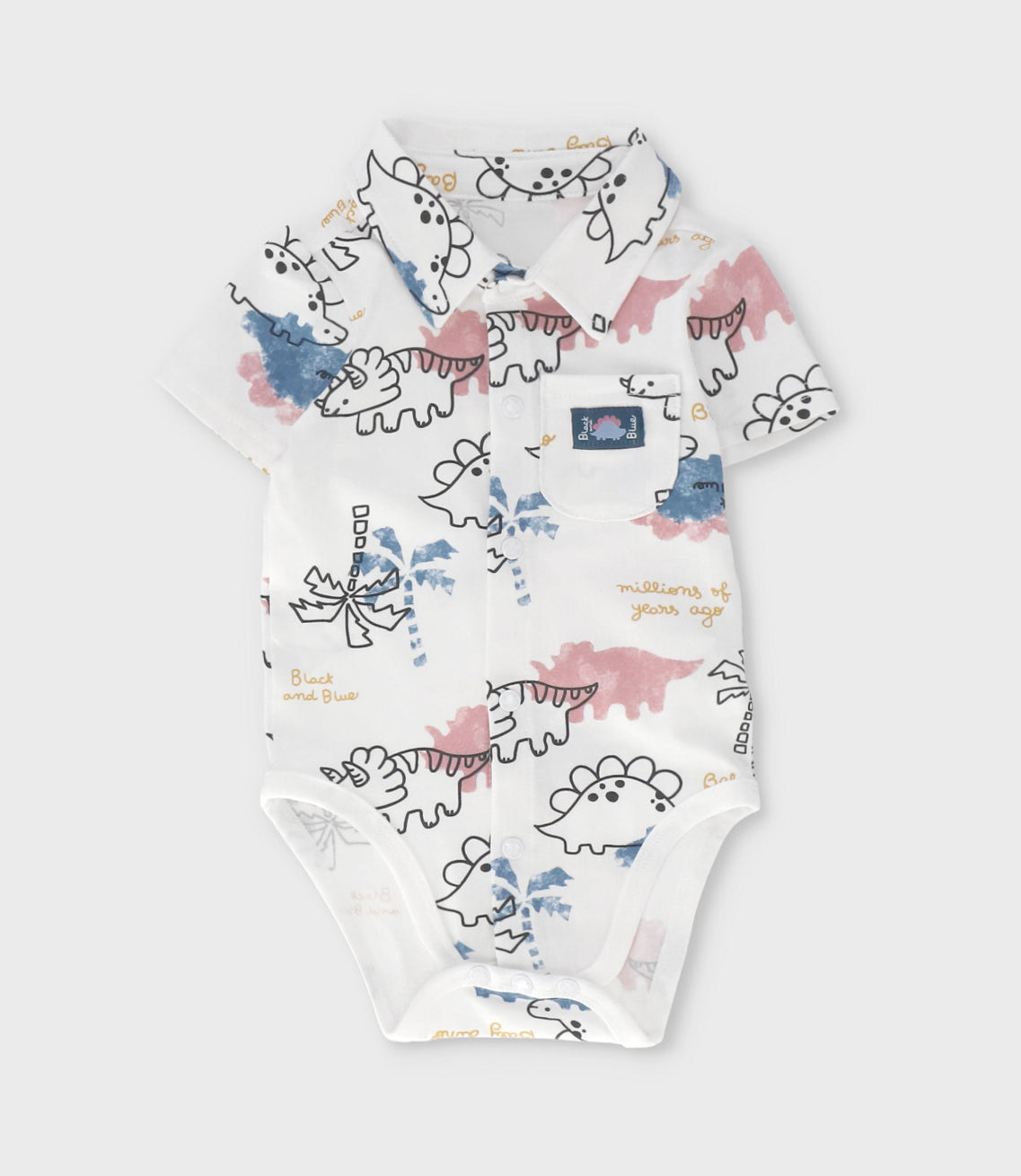 Body recién nacido baby dino 0 meses / Blanco
