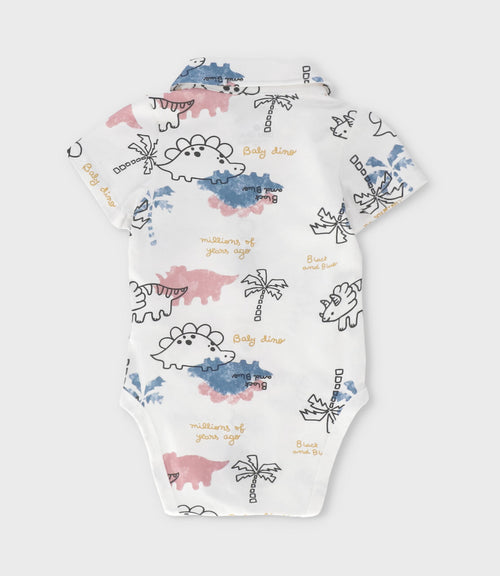 Body recién nacido baby dino 0 meses / Blanco