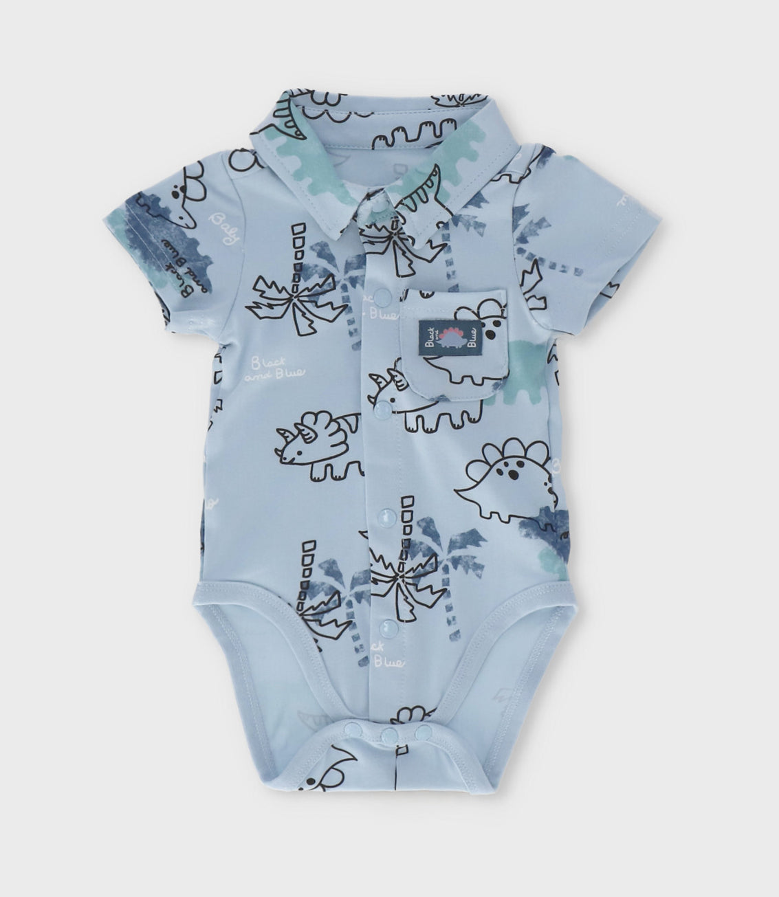 Body recién nacido  baby dino 0 meses / Celeste