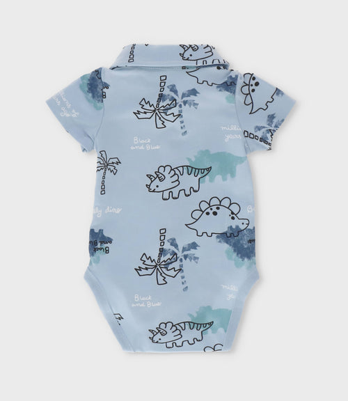 Body recién nacido  baby dino 0 meses / Celeste