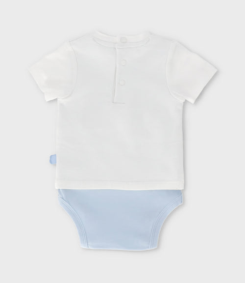 Body recién nacido con polera 0 meses / Blanco