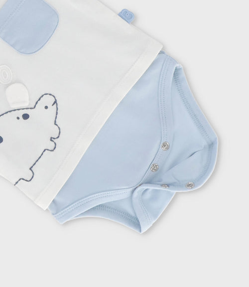 Body recién nacido con polera 0 meses / Blanco