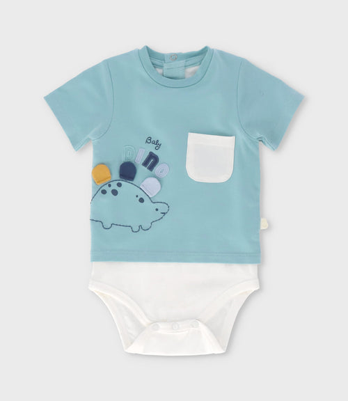 Body recién nacido con polera 0 meses / Menta