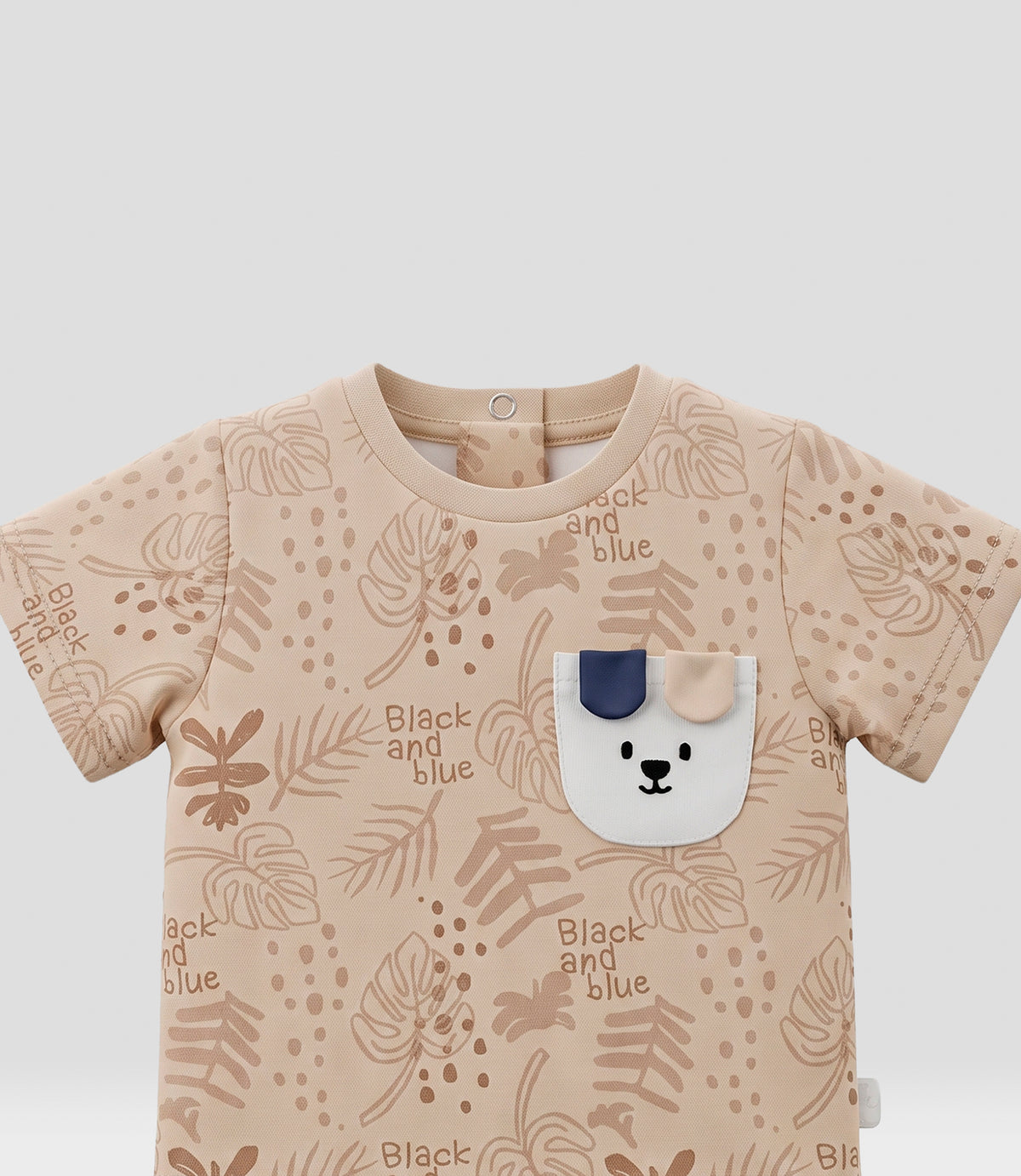 Body recién nacido con polera 0 meses / Beige
