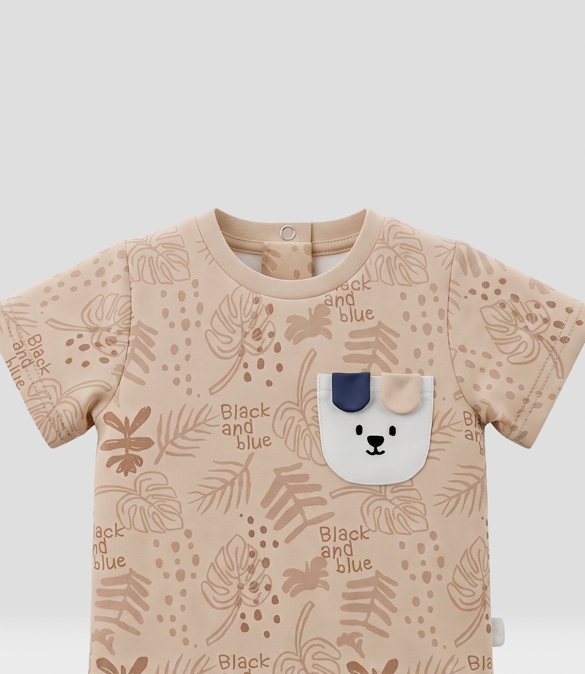 Body recién nacido con polera 0 meses / Beige