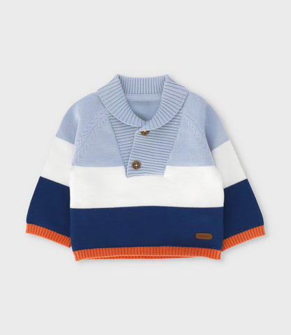 Chaleco recién nacido tricolor