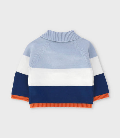 Chaleco recién nacido tricolor