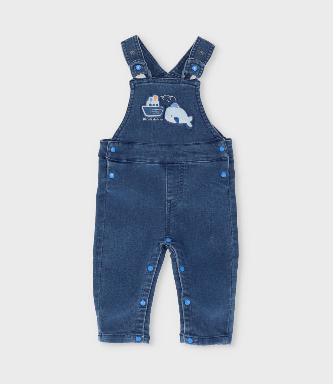 Jardinera recién nacido denim 0 meses / Azul Marino