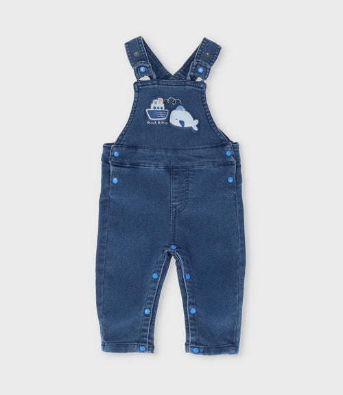 Jardinera recién nacido denim 0 meses / Azul Marino