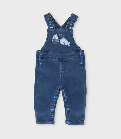 Jardinera recién nacido denim