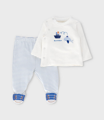 Buzo recién nacido con barquito