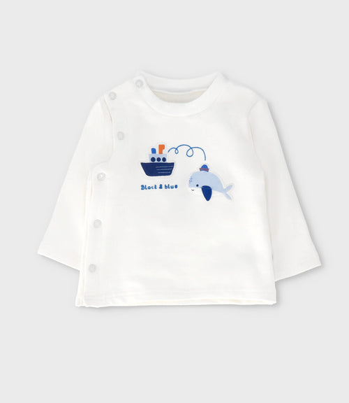 Buzo recién nacido con barquito 0 meses / Azul