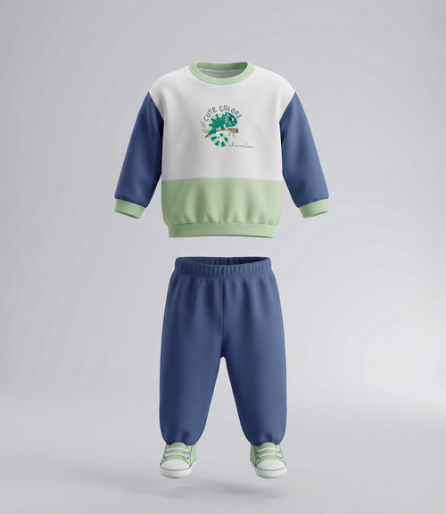 Buzo recién nacido con camaleón 0 meses / Verde